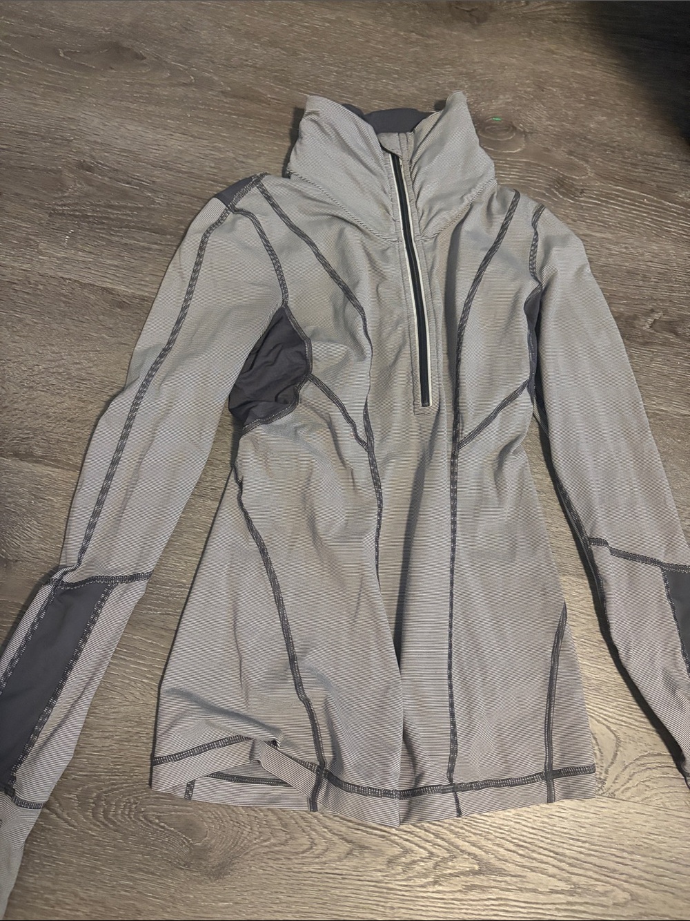 lululemon athletica Light Gray Quarter-Zip Active Jacket